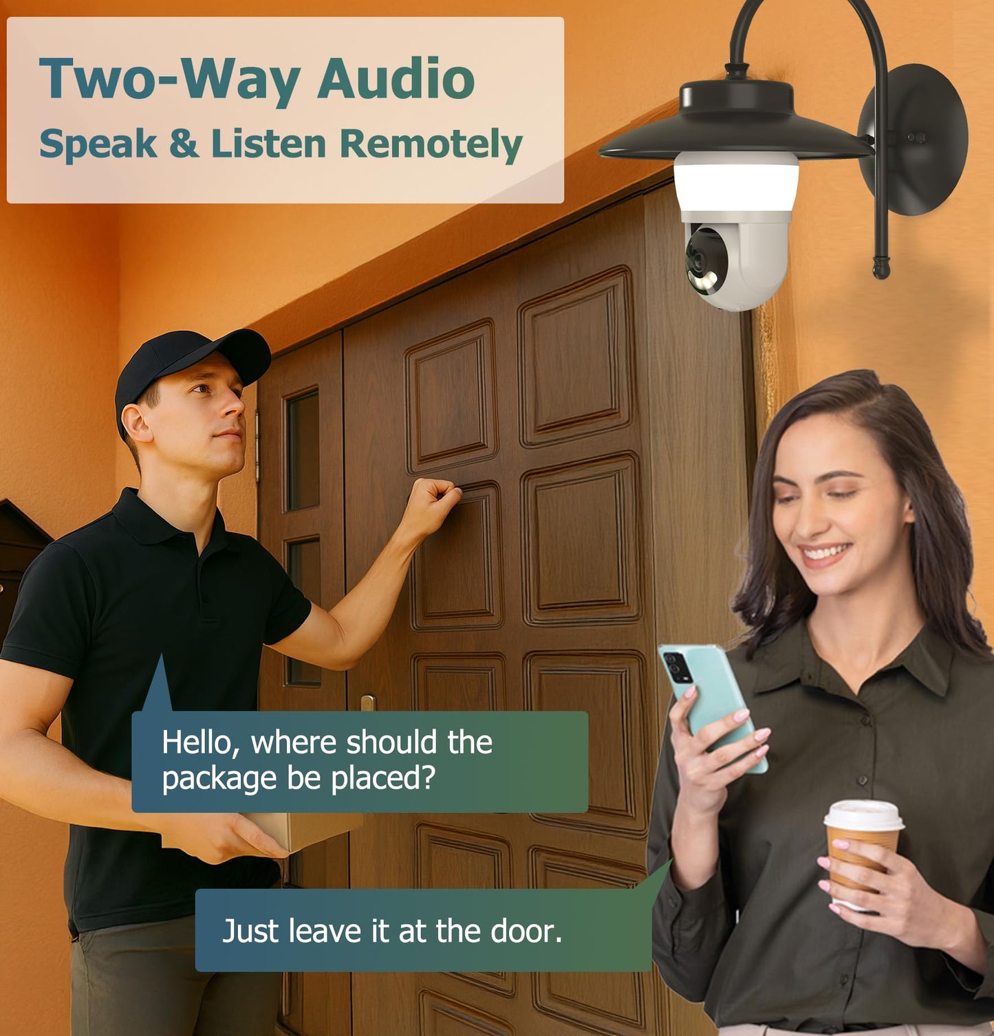 2K Bulb Security Camera with Light, 700 Lumens Brightness, AI Human & Pet Detection, Smart Wireless Light Socket Cam with Color Night Vision for Home Indoor/Outdoor