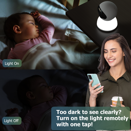 Dual-Lens 10X Zoom Security Camera, Baby Monitor, Dog Security Cam with auto light, 3MP Auto-Light Pan/Tilt 360° Tracking, Two-Way Audio, Human Detection & Night Vision, Supports SD/Cloud Storage