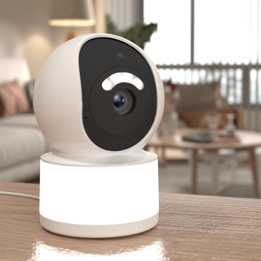 Indoor Home Camera with Light, 2K, Color Night Vision, Baby Monitor, Dog Security Cam Small with Motion Detection, 2-Way Audio, Smart Cloud & SD Card Storage, 2.4g WiF