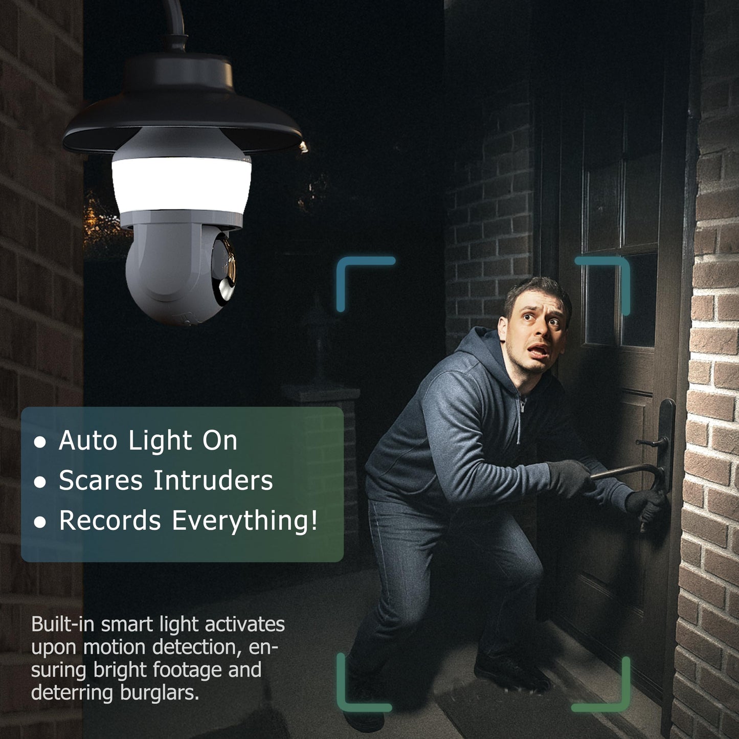 2K Bulb Security Camera with Light, 700 Lumens Brightness, AI Human & Pet Detection, Smart Wireless Light Socket Cam with Color Night Vision for Home Indoor/Outdoor