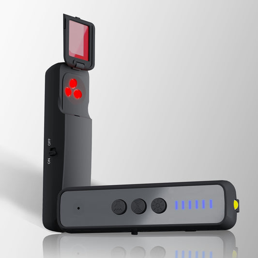 Hidden Camera Detector 2025 version, Anti-Spy RF Scanner & GPS Tracker Finder, Portable Bug Detector for Hotel, Travel, Office, bed room – 5 Sensitivity Levels, mini Design for securtity & safe