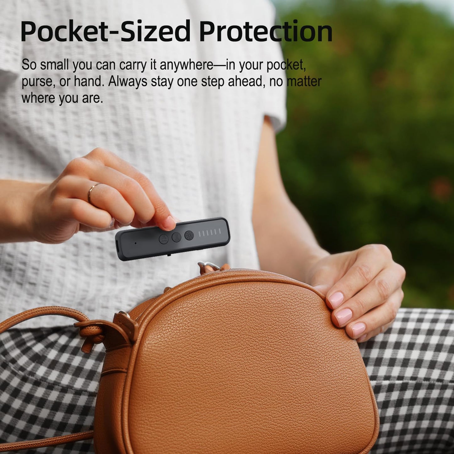 Hidden Camera Detector 2025 version, Anti-Spy RF Scanner & GPS Tracker Finder, Portable Bug Detector for Hotel, Travel, Office, bed room – 5 Sensitivity Levels, mini Design for securtity & safe